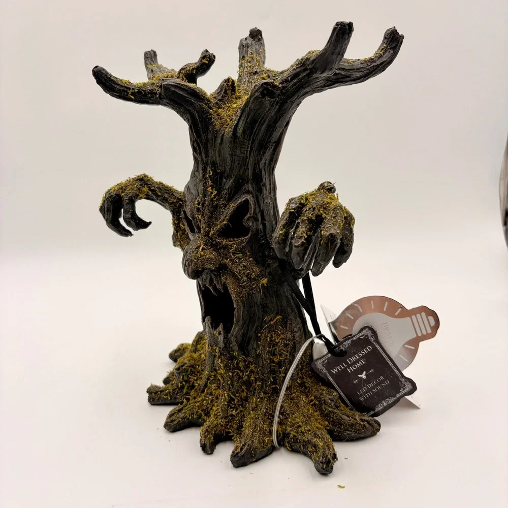 Well Dressed Home Spooky Haunted Tree LED Light Up Decor with Sound Halloween
